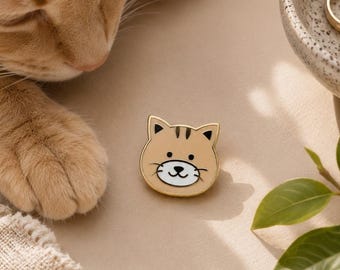 cute cat pin,enamel pin,animal pins,cat enamel pin,cat enamel brooch pin,kawaii pins,adorable pin,hard enamel pin,kitty pin,kitten pin,cat