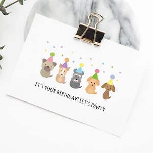 Tarjeta de cumpleaños para perros, tarjeta de perro divertida, tarjeta de cumpleaños para cachorros, tarjeta de cumpleaños para amantes de perros, juegos de tarjetas para perros, tarjetas temáticas para perros, linda tarjeta para perros, tarjeta de perro divertida, perro