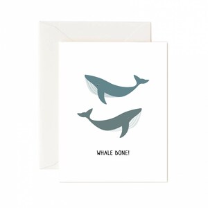 carte bien faite, carte de baleine, carte de fierté de vous, carte de vœux de baleine, nouvelle carte d’emploi, carte de graduation, carte de félicitations, jeu de cartes de félicitations, félicitations