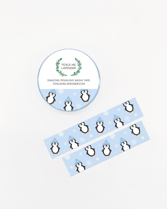 holiday washi tape,winter washi tape,christmas washi tape,animal washi tape,kawaii washi tape,xmas,penguin gift for kids,penguin sticker