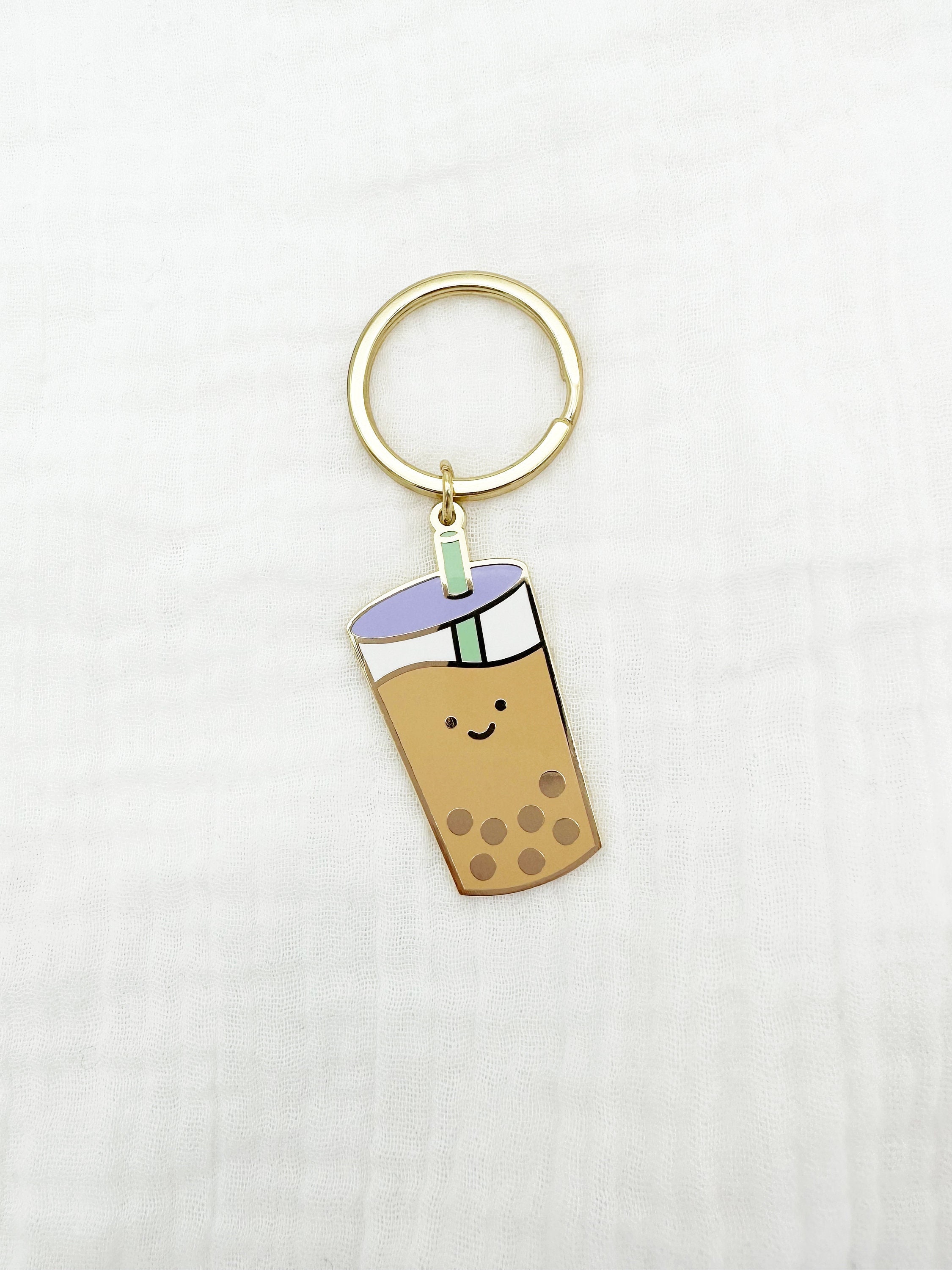 Boba Keychain,kawaii Keychain,boba Keychain Set,milk Tea Keychain,drink ...