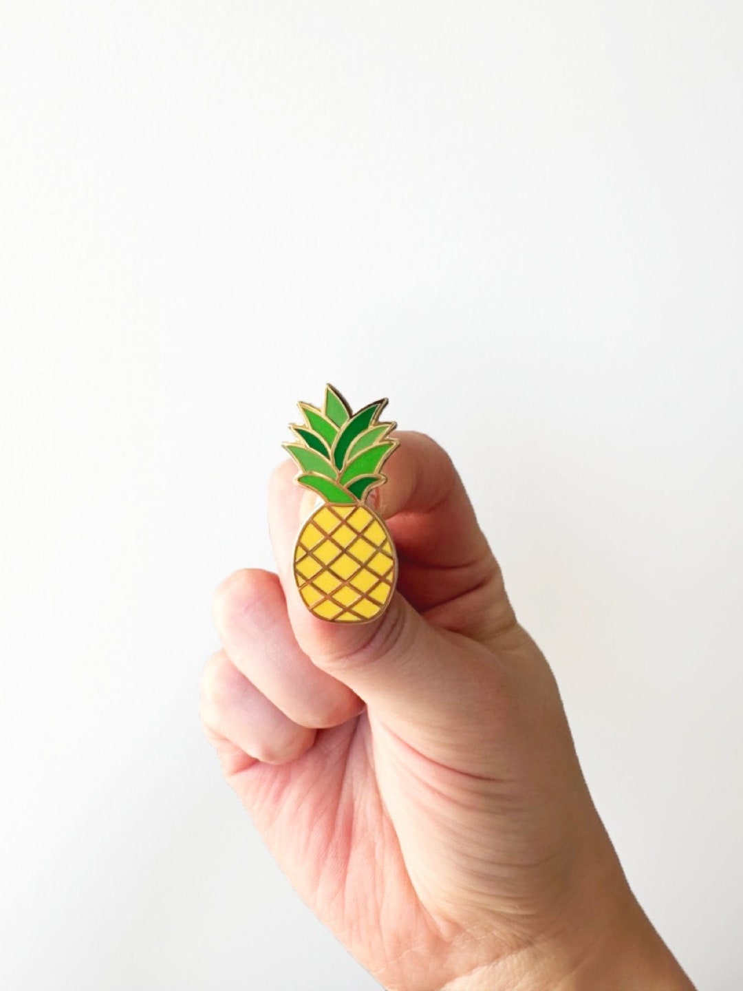 Pineapple Pin,fruit Pin,pineapple Charm,yellow Pin,fruit Enamel Pin ...
