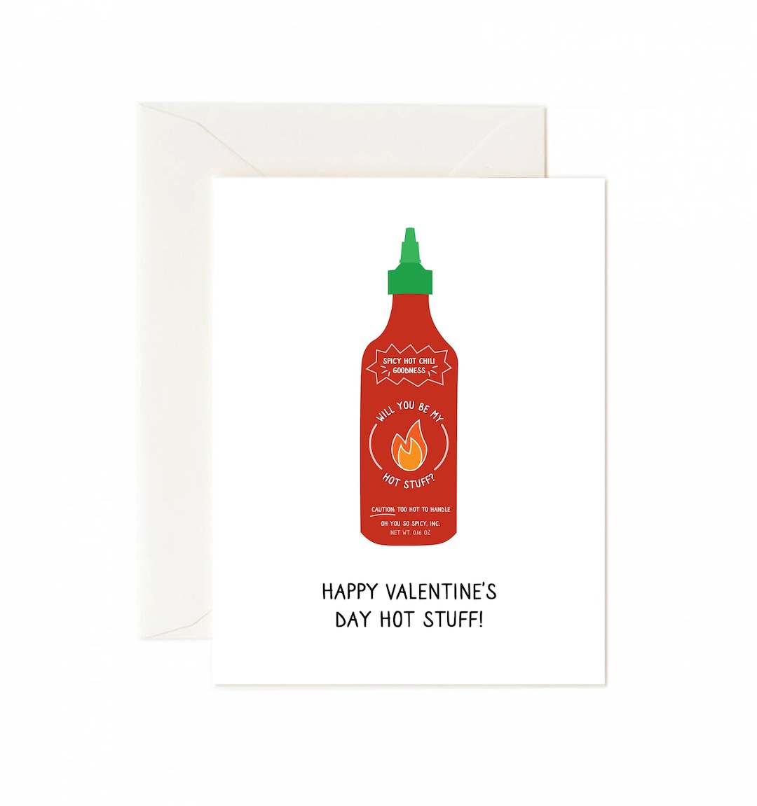 Hot Sauce Valentines Day Card,funny Valentines Day Card for Friend