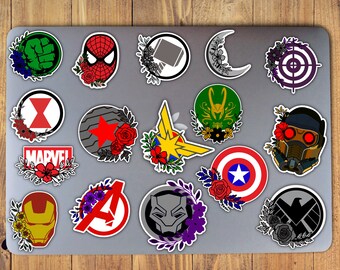 marvel sticker etsy