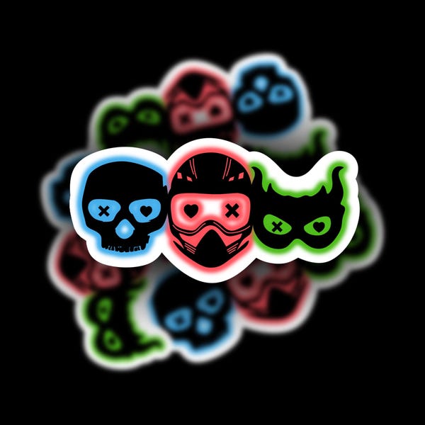 Navessa Allen Into Darkness series fan art waterproof vinyl sticker and refrigerator magnet