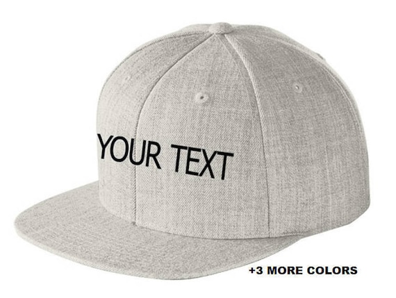 custom embroidered flat bill hats