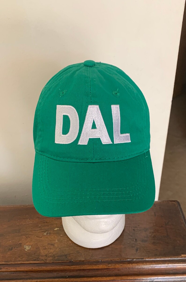 DAL Dallas Hat Embroidered Baseball Cap DAL Hat Etsy