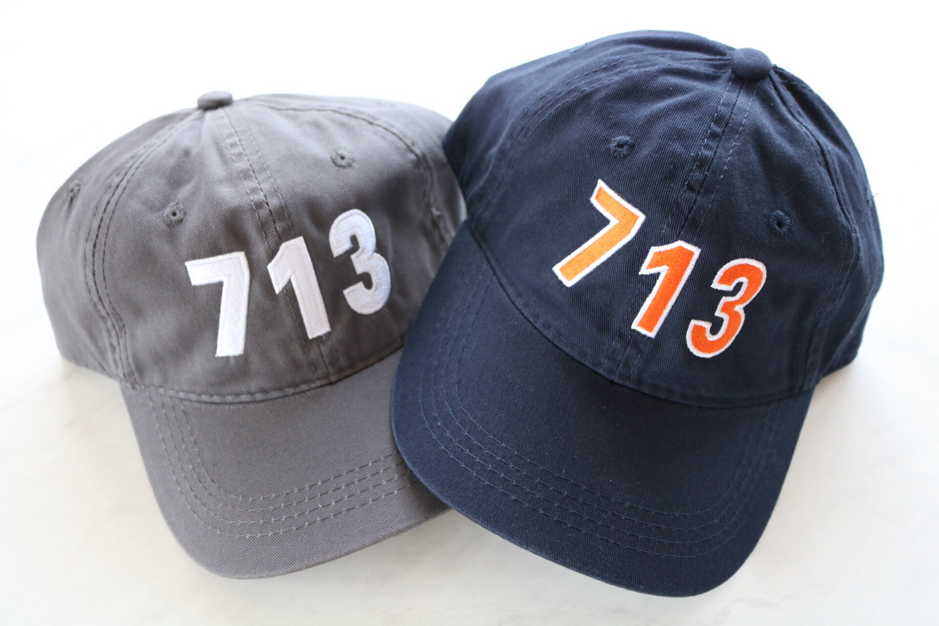 713 Houston Area Code Hat HOU Embroidered Baseball Cap Etsy