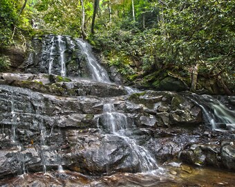 Laurel Falls - Great Smoky Mountains National Park 8x10 photo (matted)