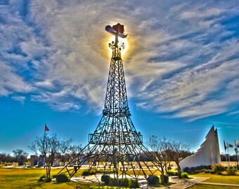 Eiffel Tower Paris, Texas 8x10 photo matted