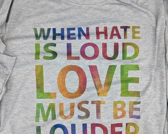When Hate is Loud Love Must Be Louder - Be the Change - Love One Another
