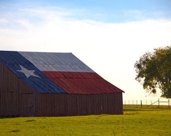 Texas Flag Barn - 8x10 photo