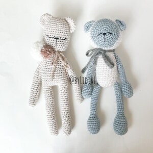 Crochet Bear Lamb Toy Baby Shower Gift  Baby Gift Newborn Gift Handmade