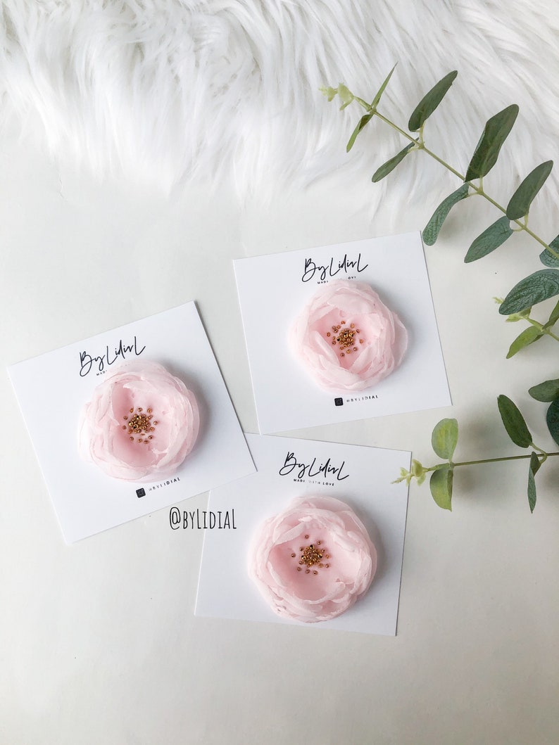 Baby Hair Clip Chiffon Flower Clip Nylon Headband Hair Accessories