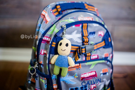 Crochet Noob Roblox Minecraft Keychain Backpack Toy - baby roblox noob