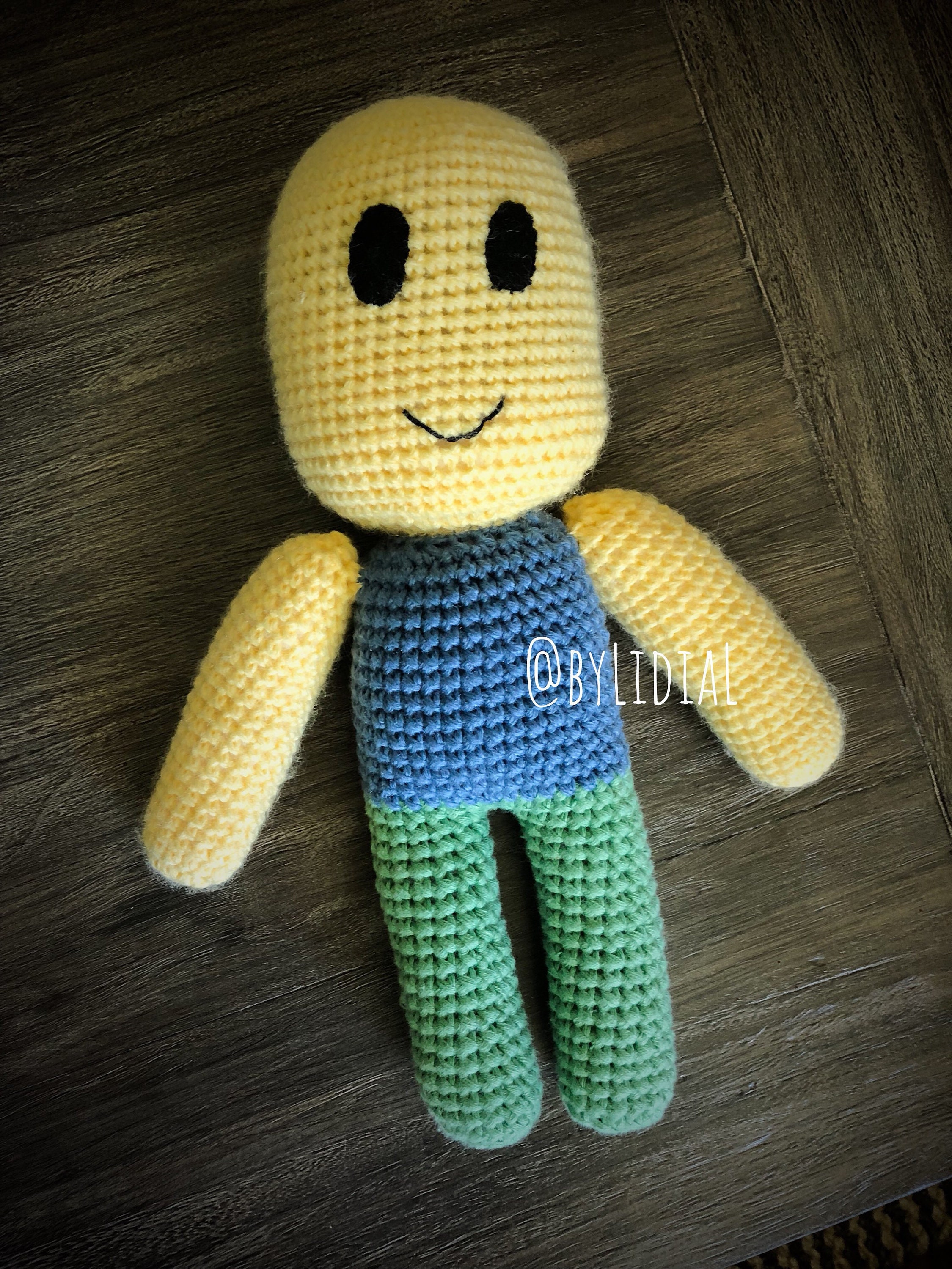 Crochet Roblox Noob Minecraft Stuffed Toy -