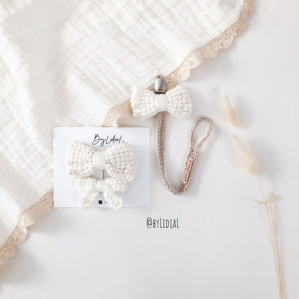 Pearl Pacifier Clip Etsy