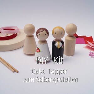 DIY kit cake topper made of wood to design yourself image 1