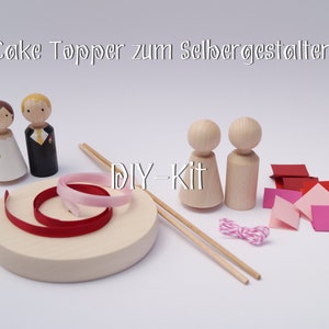 DIY kit cake topper made of wood to design yourself image 3