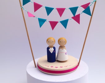 DIY Kit Cake Topper Newlyweds Wedding Cake