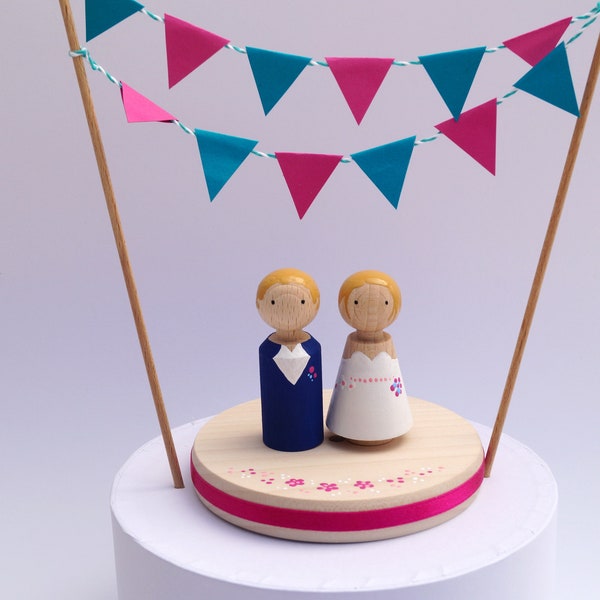 DIY Kit Cake Topper Newlyweds Wedding Cake