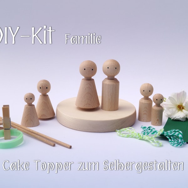 DIY-Kit Cake Topper Familie