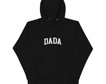 DADA Bold Print Hoodie - Trendy Father's Day Sweatshirt - Perfect Birthday Gift for Modern Dads