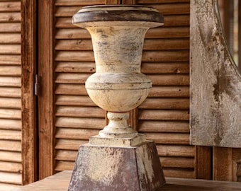 Antique Aged Pedestal Urn