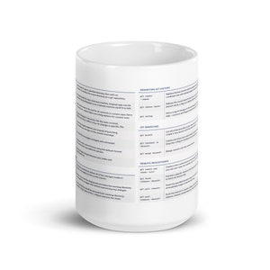 Git Cheat Sheet, Developer, Programming, Gitlab, Github, Program Cheat sheet, Programmer Mug, Software Engineer, Coding Mug, Git Coffee Mug