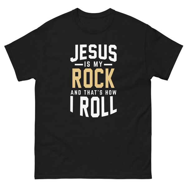 Jesus Is My Rock And That’s How I Roll Tank Top, Ladies Racerback, Jesus Tank Top T shirt