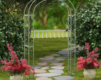 Antique Secret Garden Arched Trellis