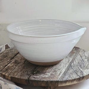 Vintage White Farmhouse Mixing Bowl