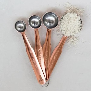 Vintage Copper Finish Measuring Spoons