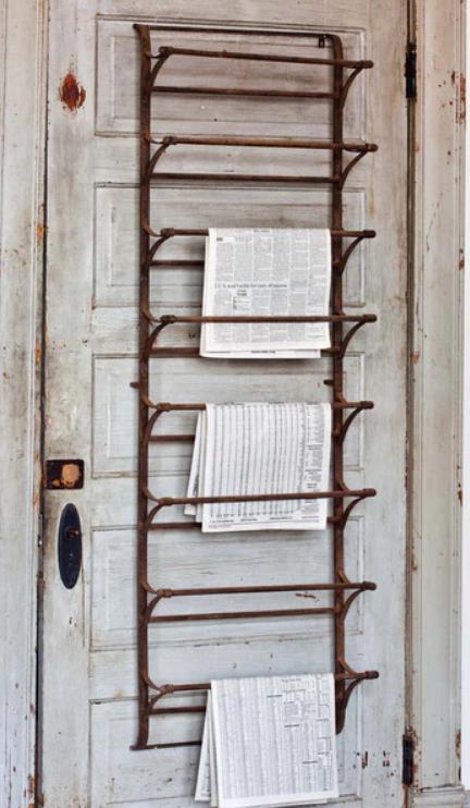 Vintage Metal Wall Display Rack - Etsy