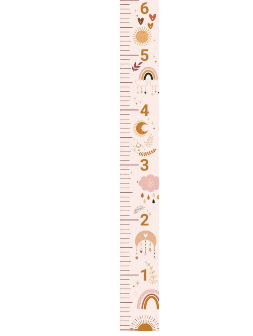 Wood Wall Ruler Vintage Boho Wood Wall Ruler - Etsy