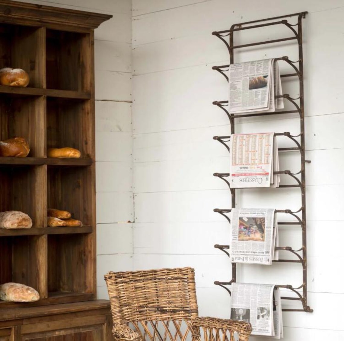 Vintage Metal Wall Display Rack - Etsy