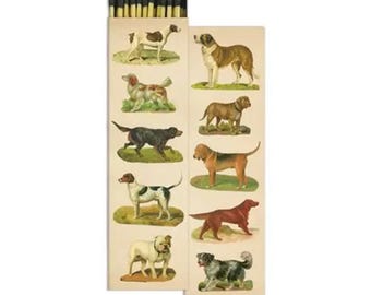 Vintage Dog Art Safety Matches