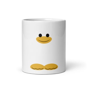 Taza de dibujos animados de pingüino, linda Antártida nieve emperador pájaro naturaleza Taza de café negro Regalo
