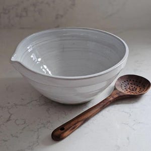 Vintage White Farmhouse Mixing Bowl