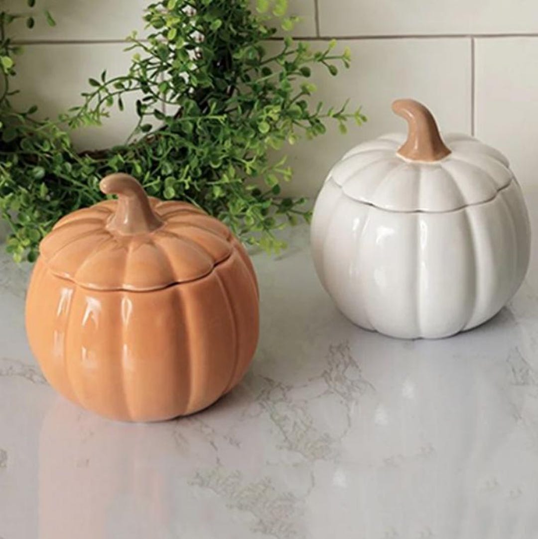 Vintage Earthenware Pumpkin Bowl Set of 3 - Etsy