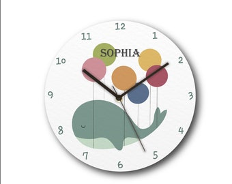Whale Wall Clock Etsy