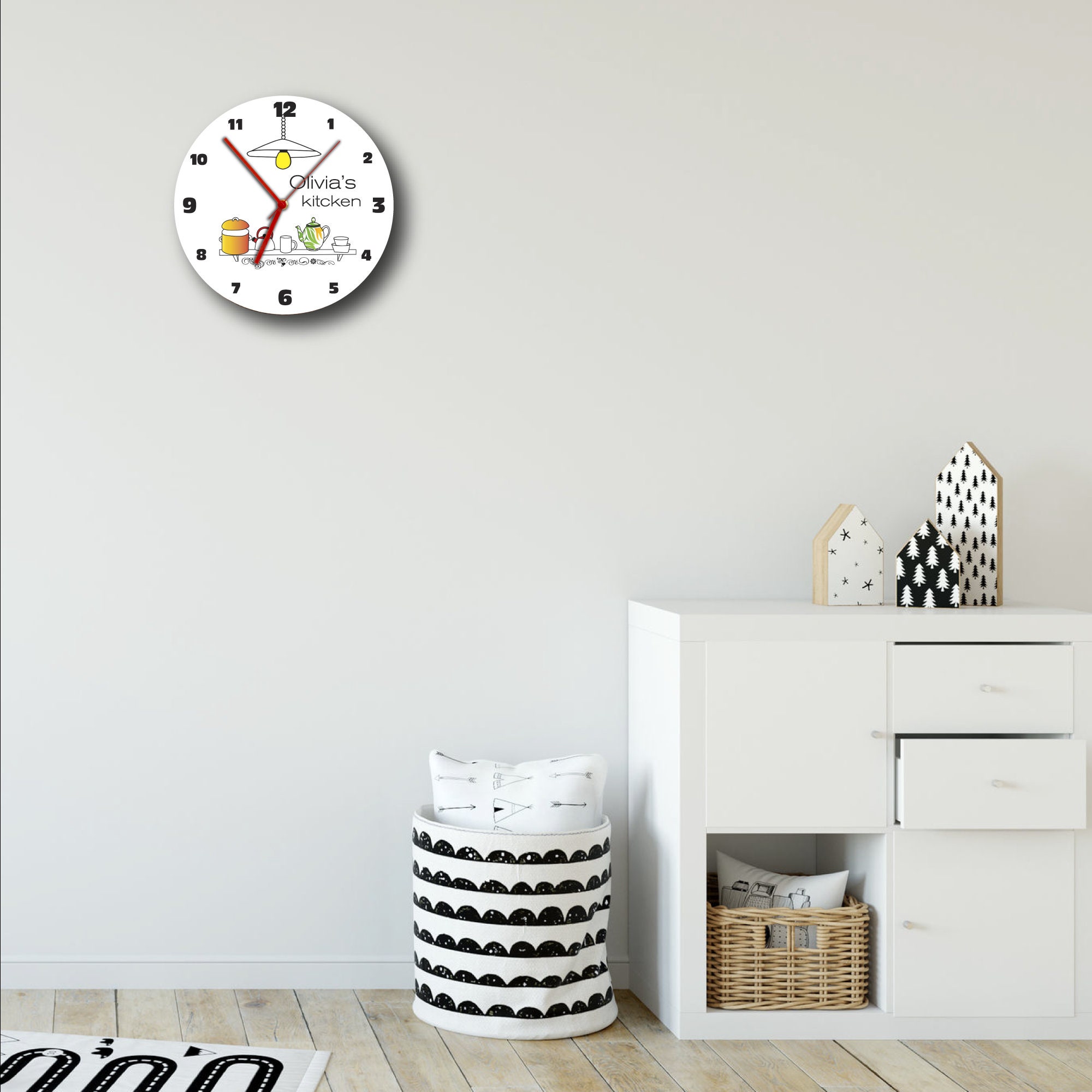 Personalized kitchen wall clock kitchen clock Wall decor Etsy Nederland
