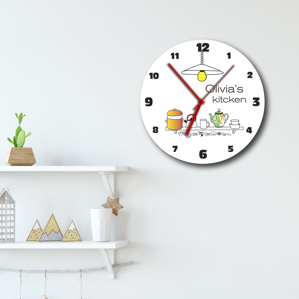 Personalized kitchen wall clock kitchen clock Wall decor Etsy Nederland