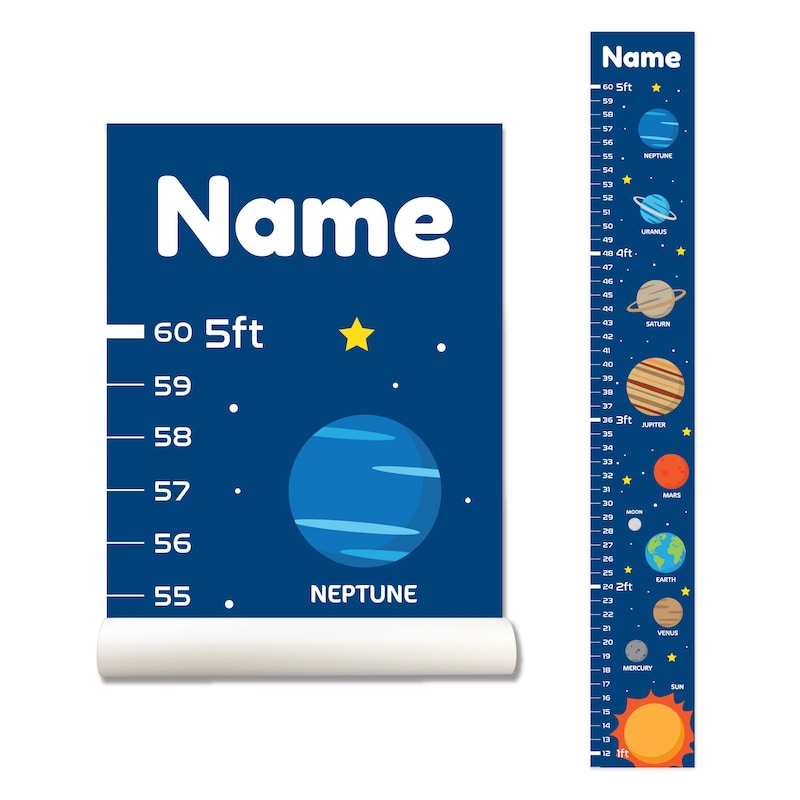 Growth Chart Wall Sticker Etsy