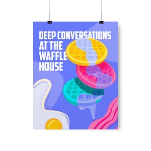 Jonas Brothers Inspired Waffle House Poster