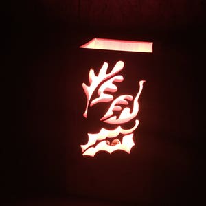 Luminary, Falling leaves, Night light, Falling leaves light box, Lamp, Home decor, Gift, Light box, Handmade