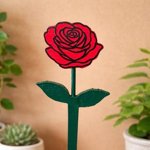 Handcrafted Wood Rose with Stem, Forever Flowers, Wooden Rose Bouquet, Rustic Home Decor, Wedding Decor, Long Lasting Flowers