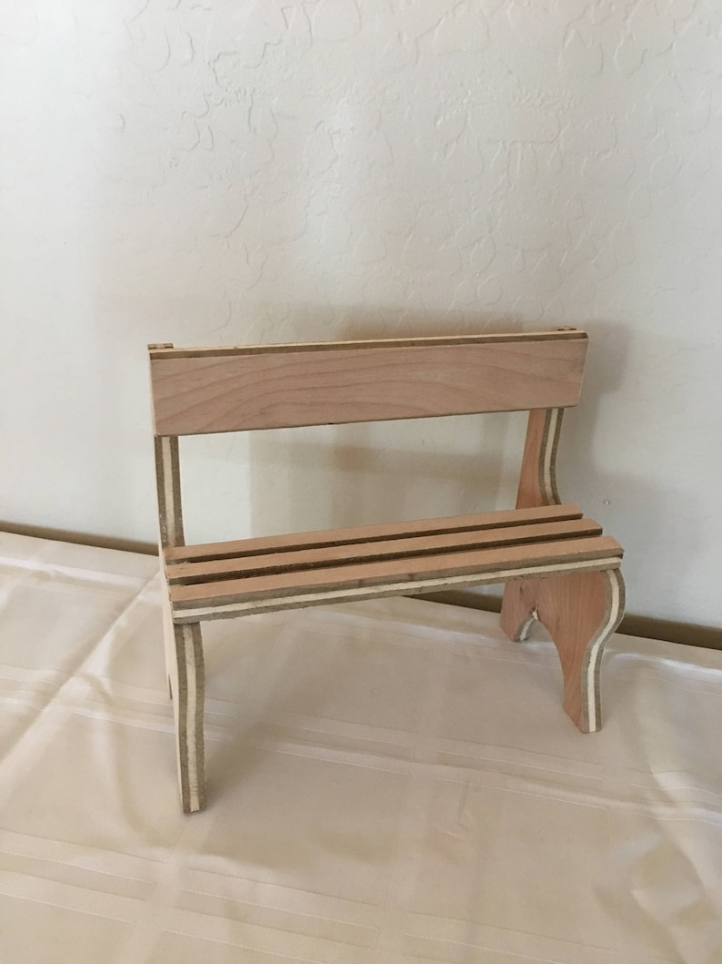 park bench for dolls