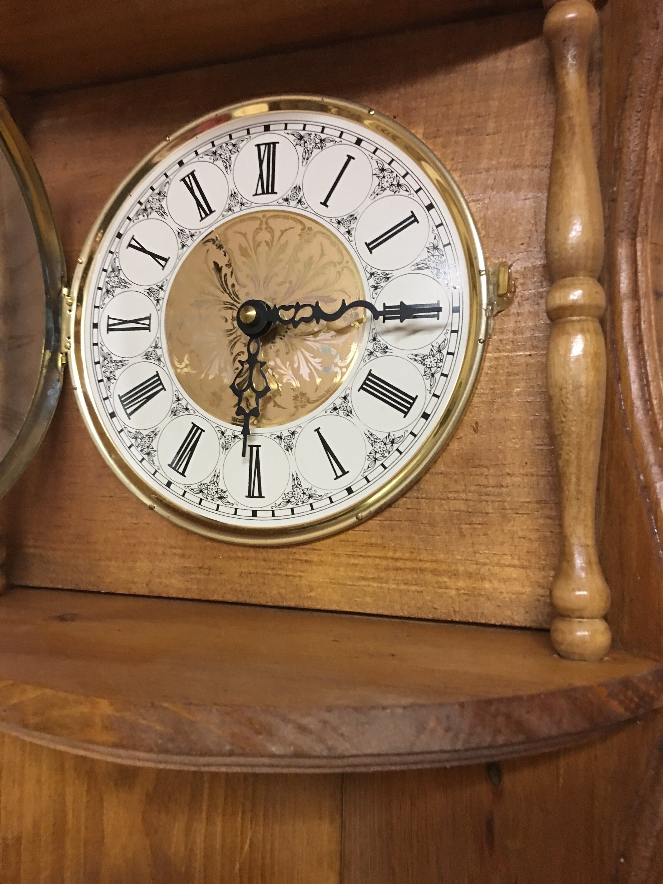 Clock Corner clock Time piece clock Mini quartz Etsy