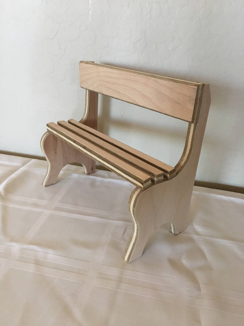 park bench for dolls